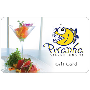 Piranha Killer Sushi Giftcard